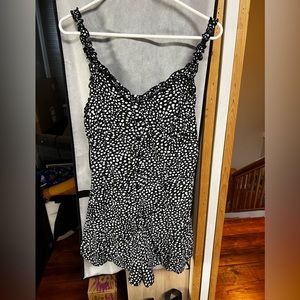 Black and white romper